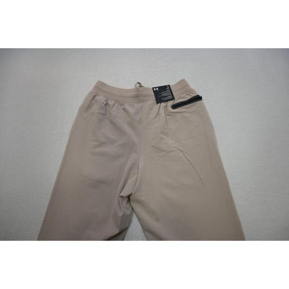Under Armour Tapered Joggers Sweat Pants Beige W/Pockets Mens Small NWT $100 - Picture 9 of 10